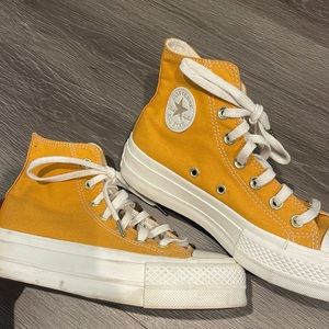 platform high top converse